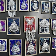 贵州云南苗族苗银特色头饰文创冰箱贴千户苗寨贵阳凤凰旅游纪念品