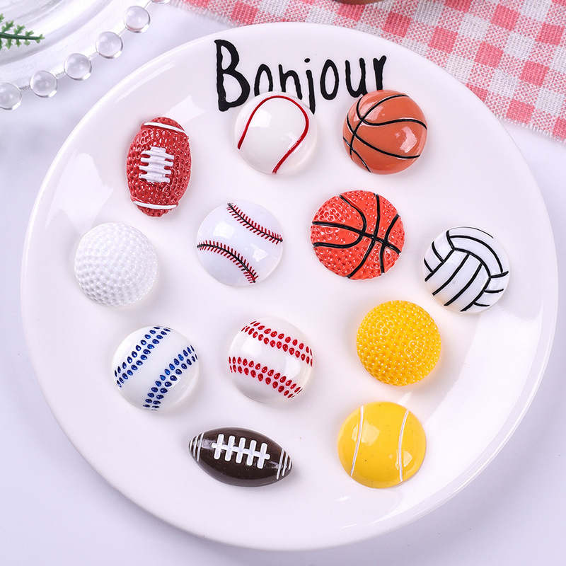 World Cup Football Resin Accessories DIY World Cup Souvenirs Hairpin Jewelry Accessories