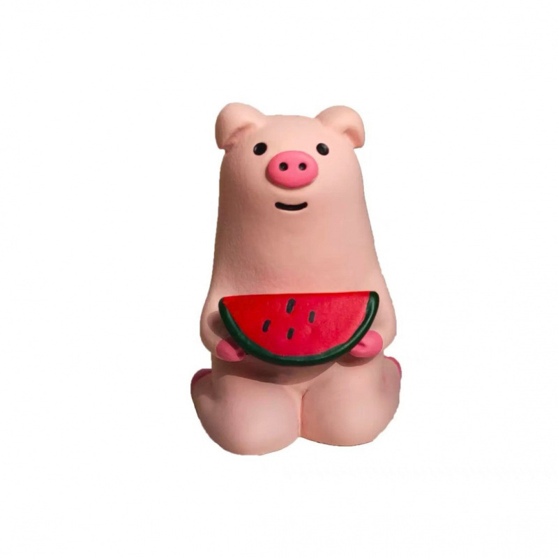 수박 핑크 돼지