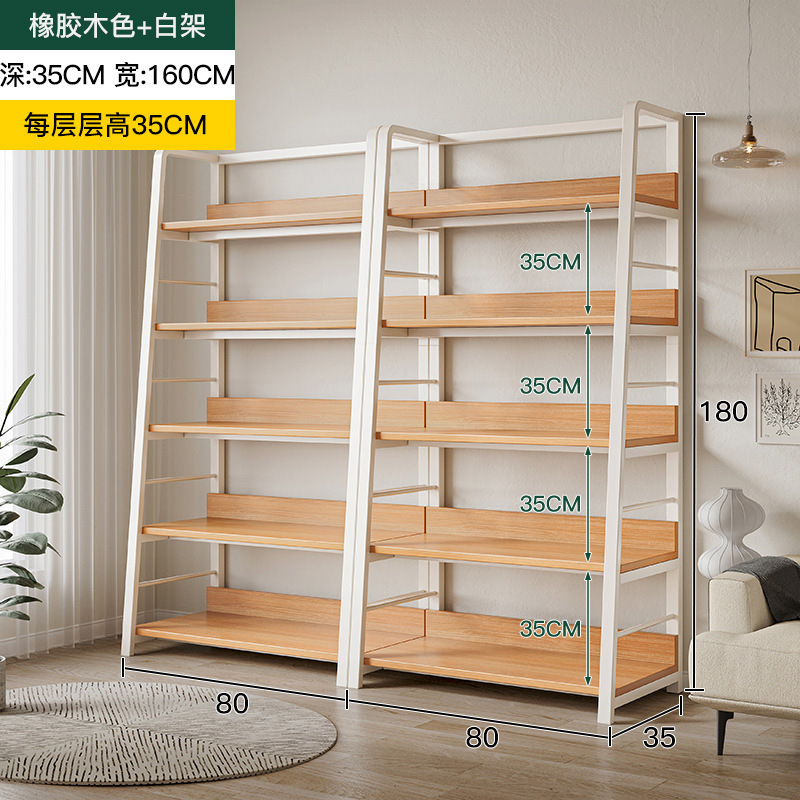 Estante simple estante de almacenamiento de múltiples capas estante de exhibición sala de estar estantería hogar dormitorio piso gabinete de almacenamiento sub-estante