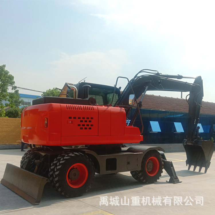 厂家中型轮式挖掘机 135工程挖土机 建筑施工挖坑推土 西藏供应