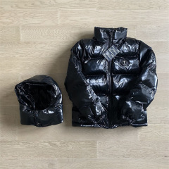 Trapstar Shooters PUFFERメンズ取り外し可能なジャケット品质シャイニーオリジナルドリール