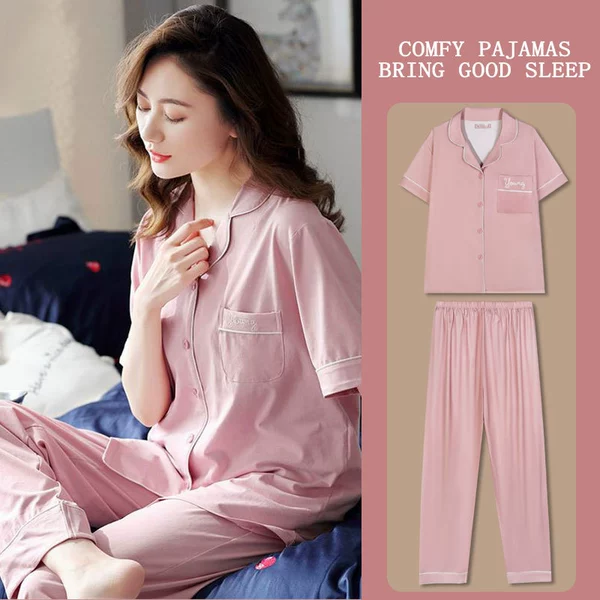 D.M-21 Short-long Pink Pocket letters cardigan