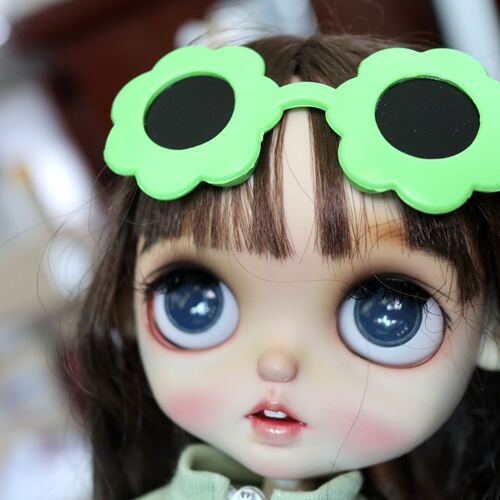 BJD Doll Sunglasses Girl Toy Accessories Fashion Doll Glasses Accessories Sunflower Glasses Doll Accessories