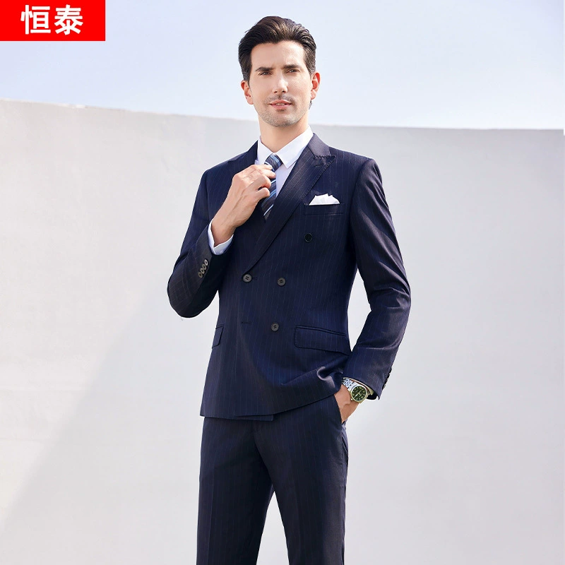 Blue set for men and women, suit for work