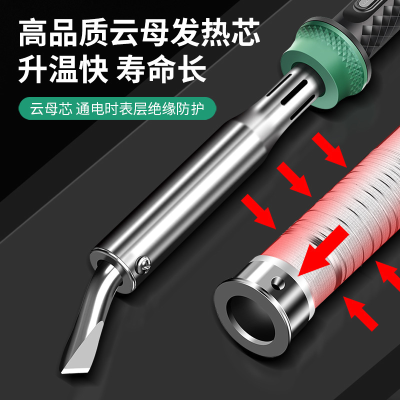 hierro de soldadura doméstico de alta potencia de soldadura de grado industrial reparación de teléfonos móviles herramientas de pistola de soldadura conjunto de pinza de soldadura de hierro de soldadura