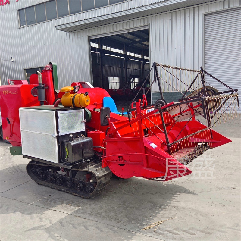 厂家直发新款稻谷收割机套种地黄豆收割机油菜脱粒机高炮卸粮