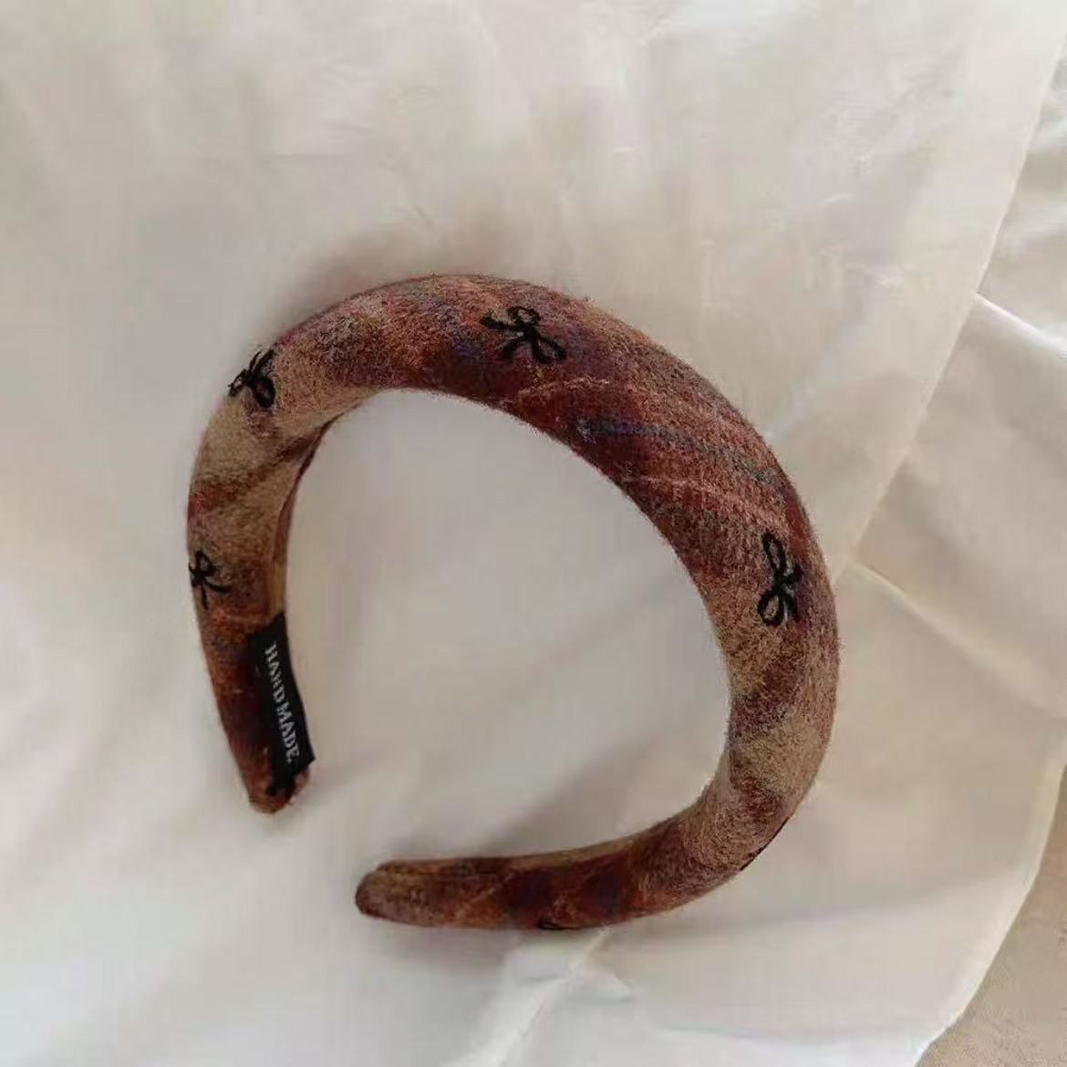 Otoño y invierno Meilade coreano retro estricto esponja cabeza de banda nueva variedad de terciopelo alto cráneo ancho banda de cabello mayorista