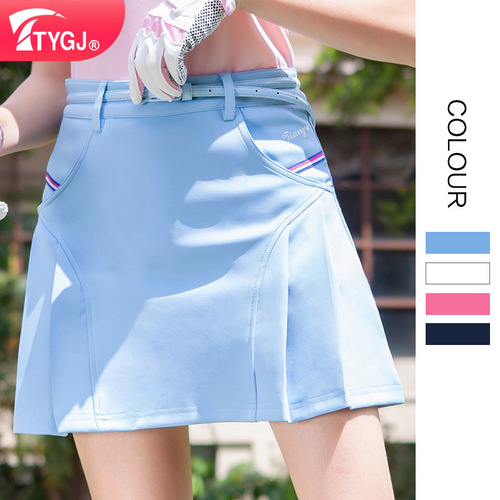 Factory Direct Sale Spring and Summer Women's Golf Skirt with Safety Pant Liner Anti-Flash Badminton Short Skirt