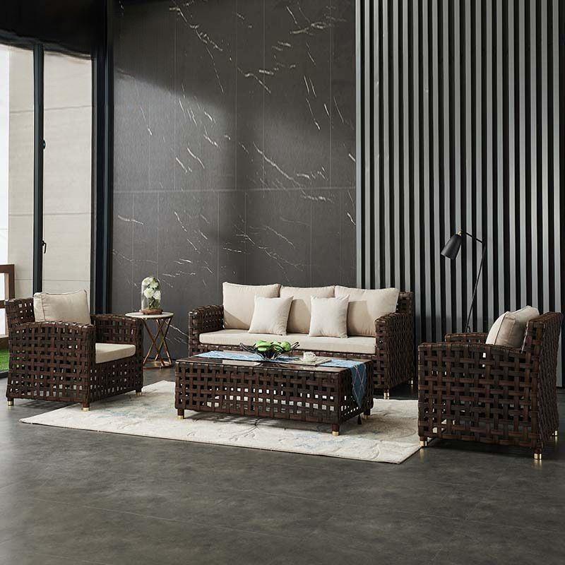 Garden hotel garden sofa terrace living room corner hotel combination wicker rattan courtyard rattan chair art sofa balcony
