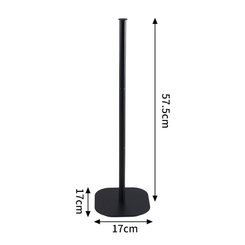 Transfronterizos mate negro toallas de cocina sin perforación escritorio vertical estante de papel de papel de escritorio estante de almacenamiento de papel de limpieza