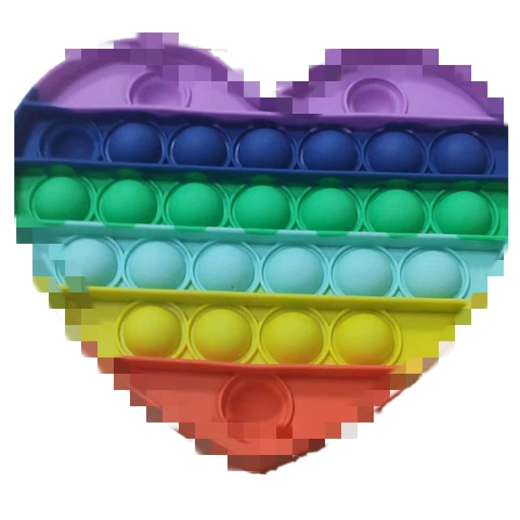 Rainbow silicone dinosaur, anti-stress, unicorn, material