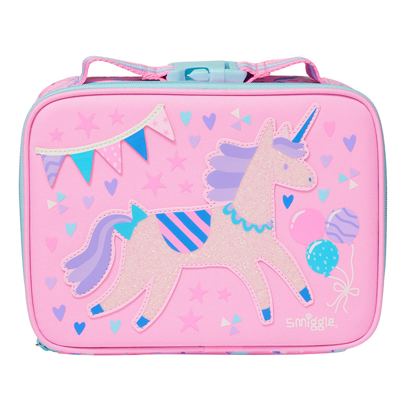 Pink unicorn single -layer meal bag (only hand mentioned)