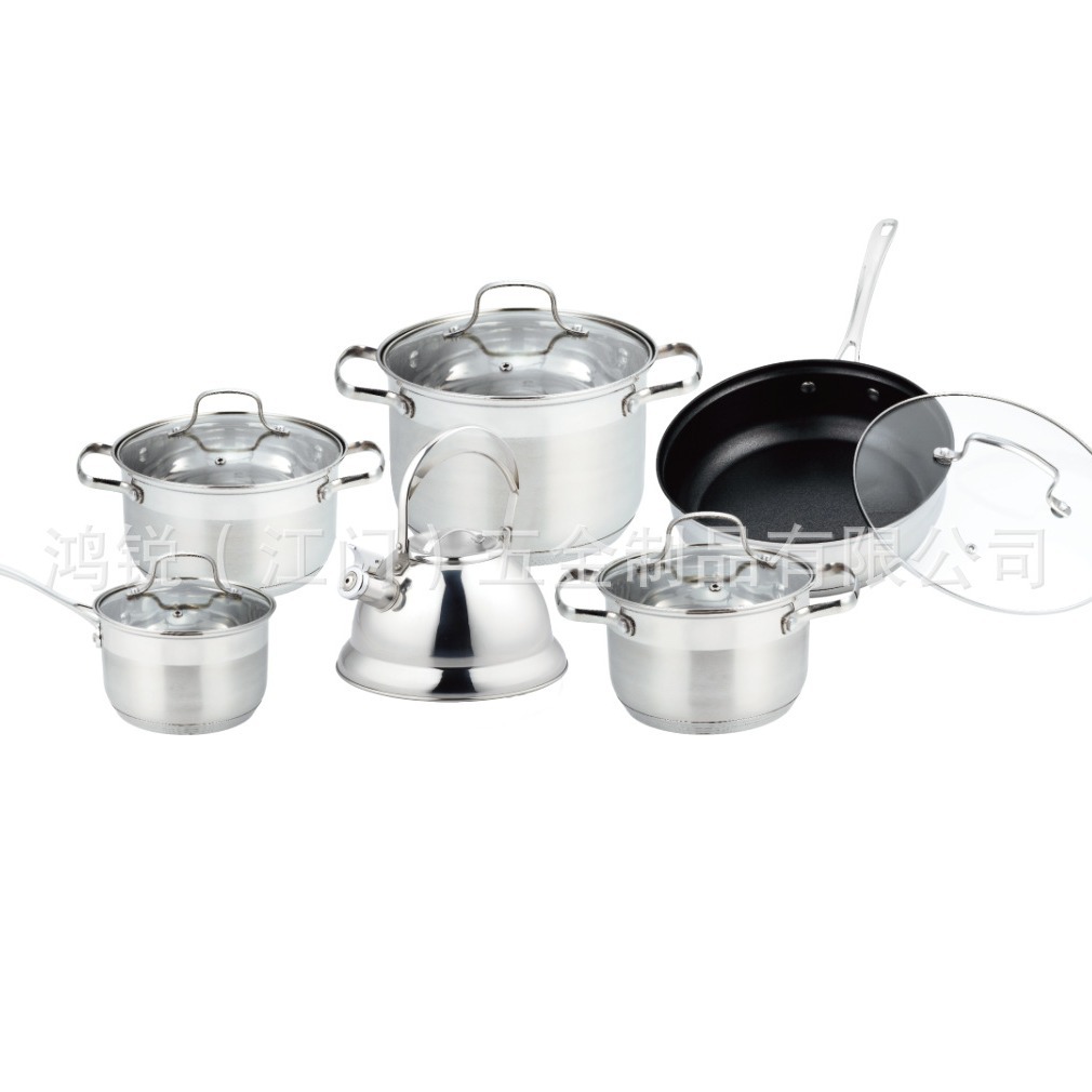 304 ollas de acero inoxidable para el hogar, cocina de inducción de gas, hervidor de silbato universal, olla de leche, olla de sopa, wok, olla de cocina, pot