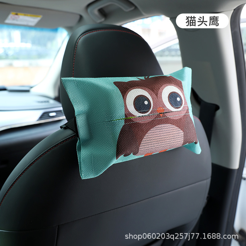 NIPING – Car tissue box/set Box Hanging Car - car-storage-bag-owl-1-piece