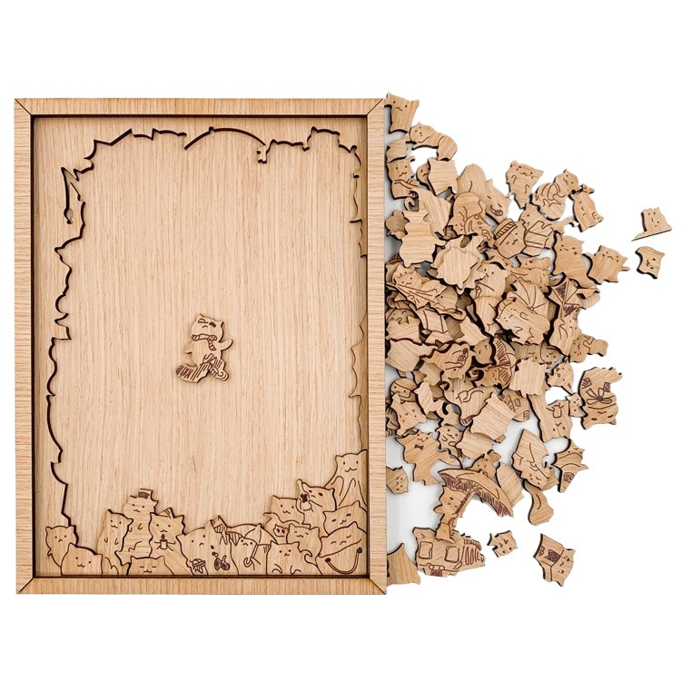100 마리의 고양이와 개 어려움 뇌 고양이 외계인 퍼즐 나무 남자 친구 선물