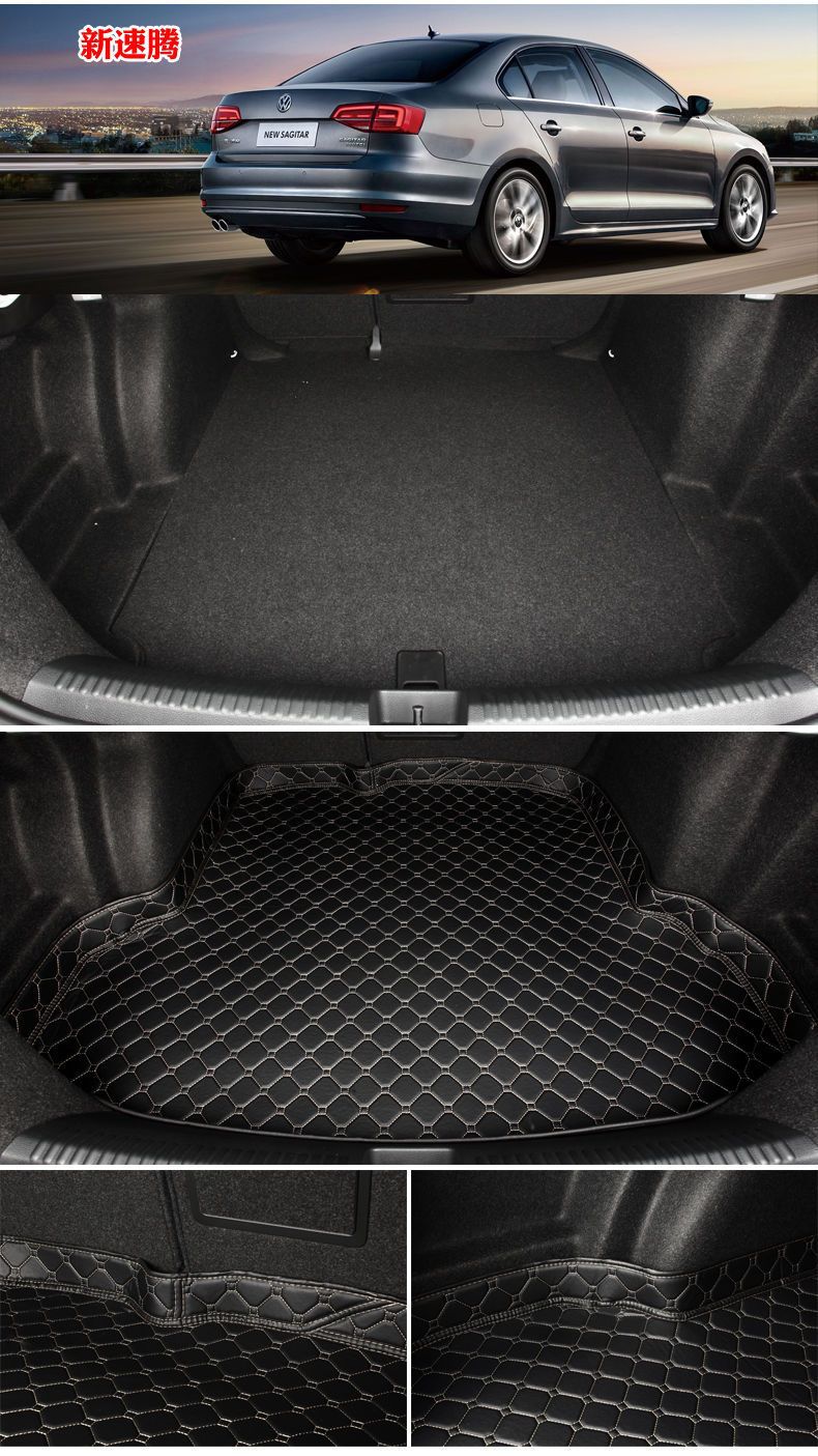 Special Car Trunk Mat for Sagitar, Bora, Magotan, Polo, Santana, Jetta, Vs5, Lamando, Tiguan