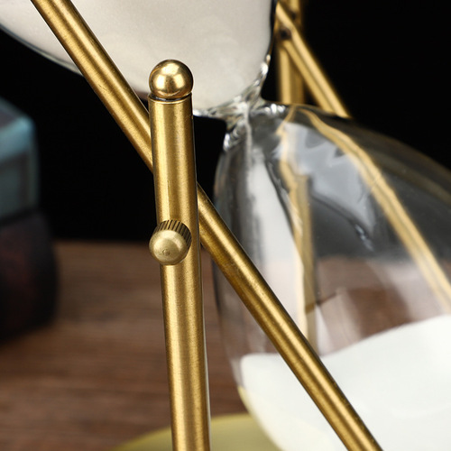 Retro Metal European Style Rotating Hourglass Creative Decor Home Living Room Study Gift Hourglass Timer 60 Minutes