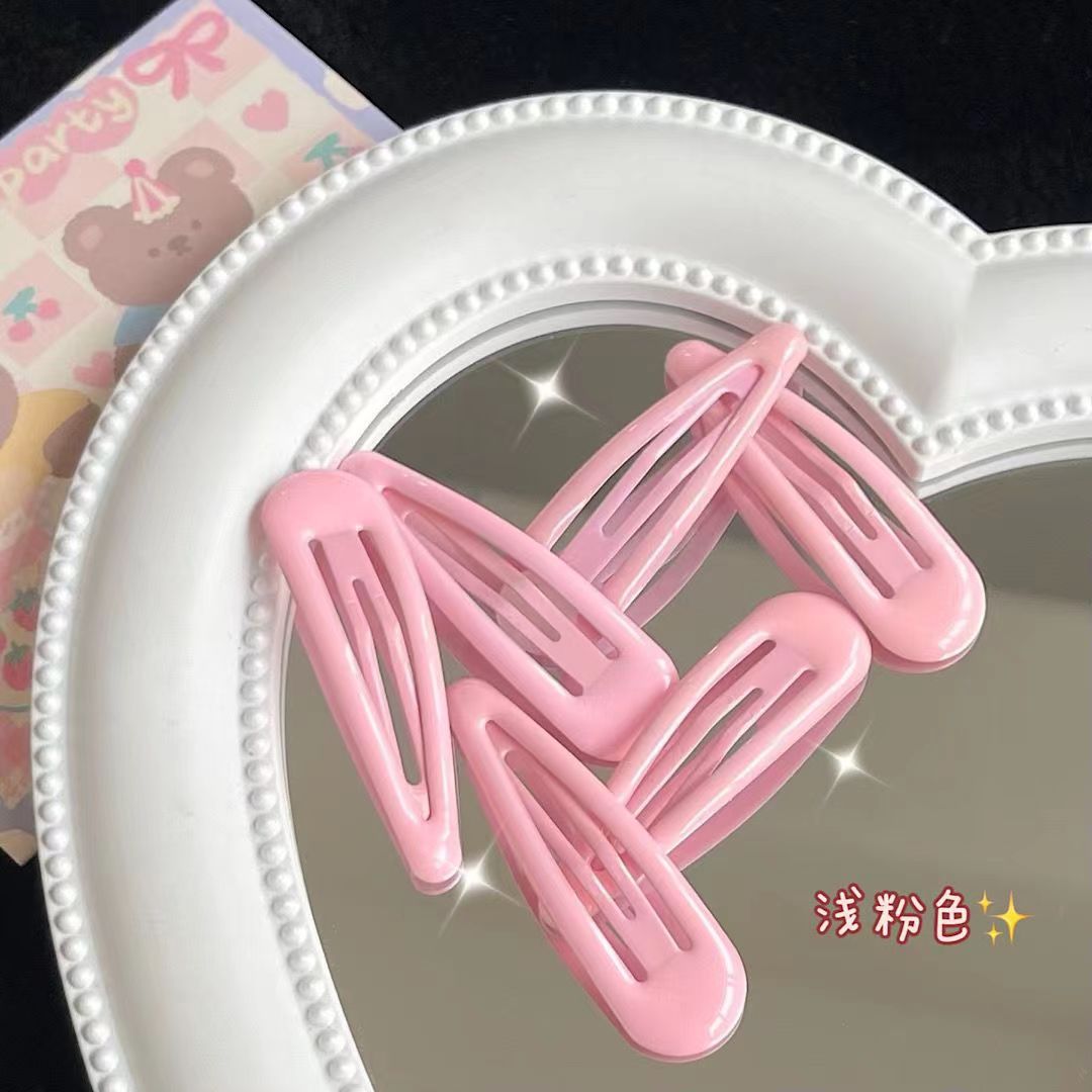 14＃5cm水滴夹【浅粉色】1只