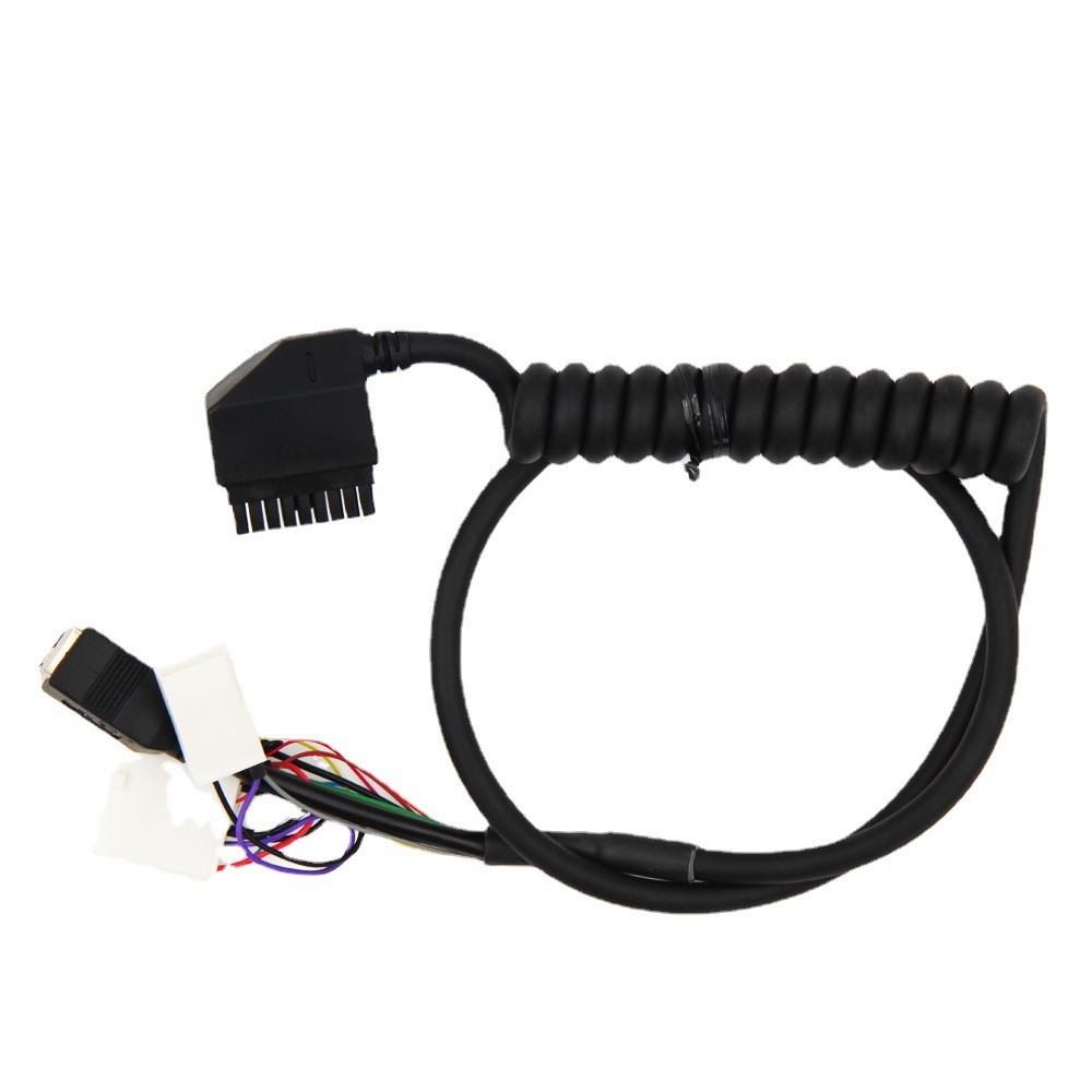 厂家供应 英规三插螺旋线 3*0.75平方弹簧电源线 注塑插头弹簧线