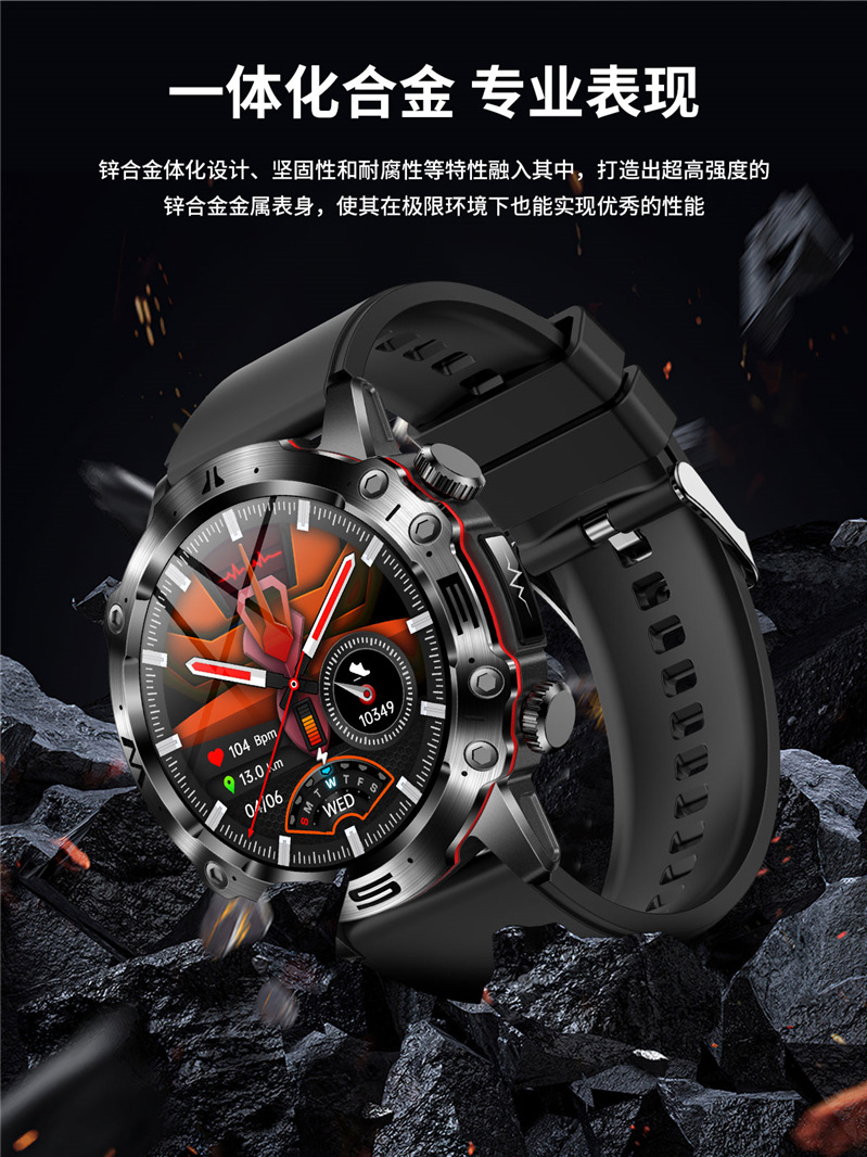 2024 Cross-border New ET482 smartwatch AMOLDE high-definition non-invasive blood glucose, body temperature and blood pressure Outdoor Sports Item Picture