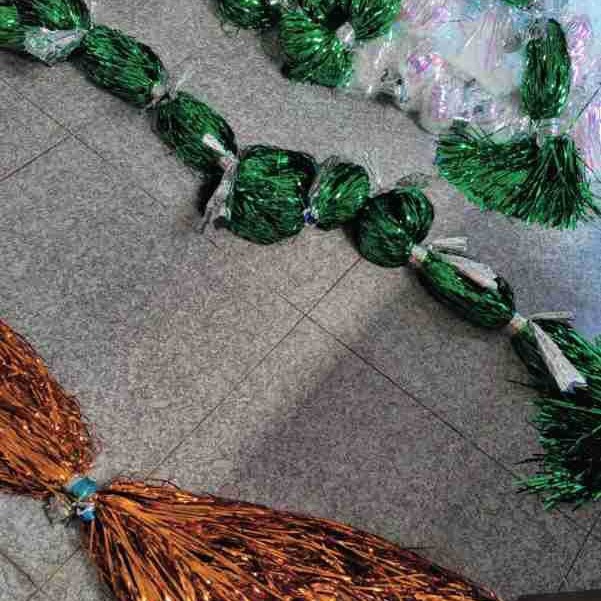 1/85金银彩色金属膜分切丝彩虹须须丝银色须须丝装饰工艺品配饰