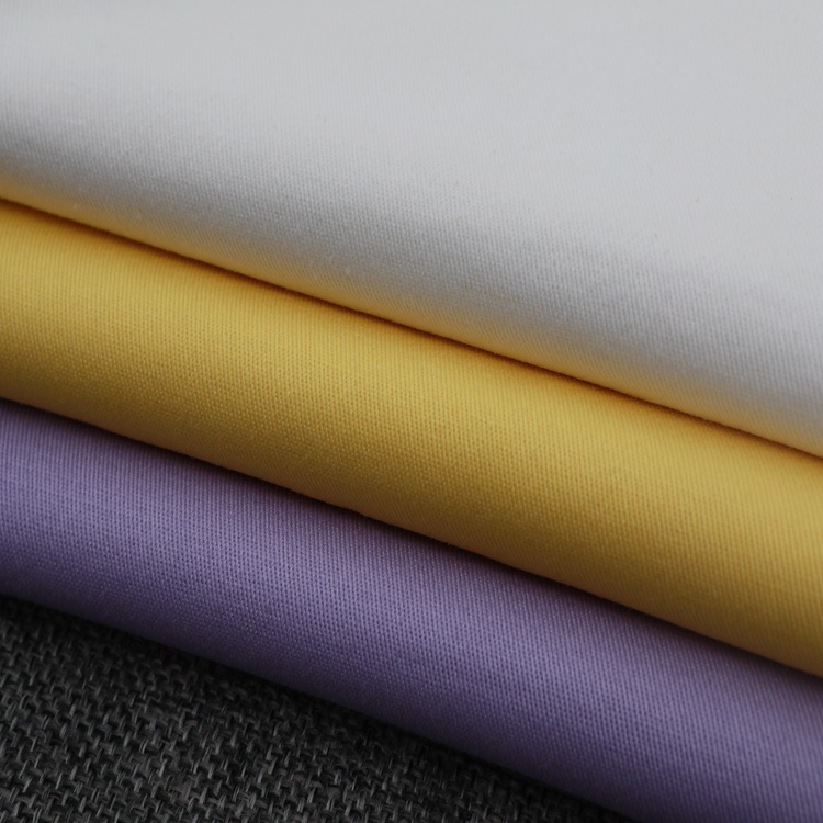 Ventas calientes de algodón elástico tela de twill al por mayor tela de twill gruesa 100% algodón tela de twill de color sólido