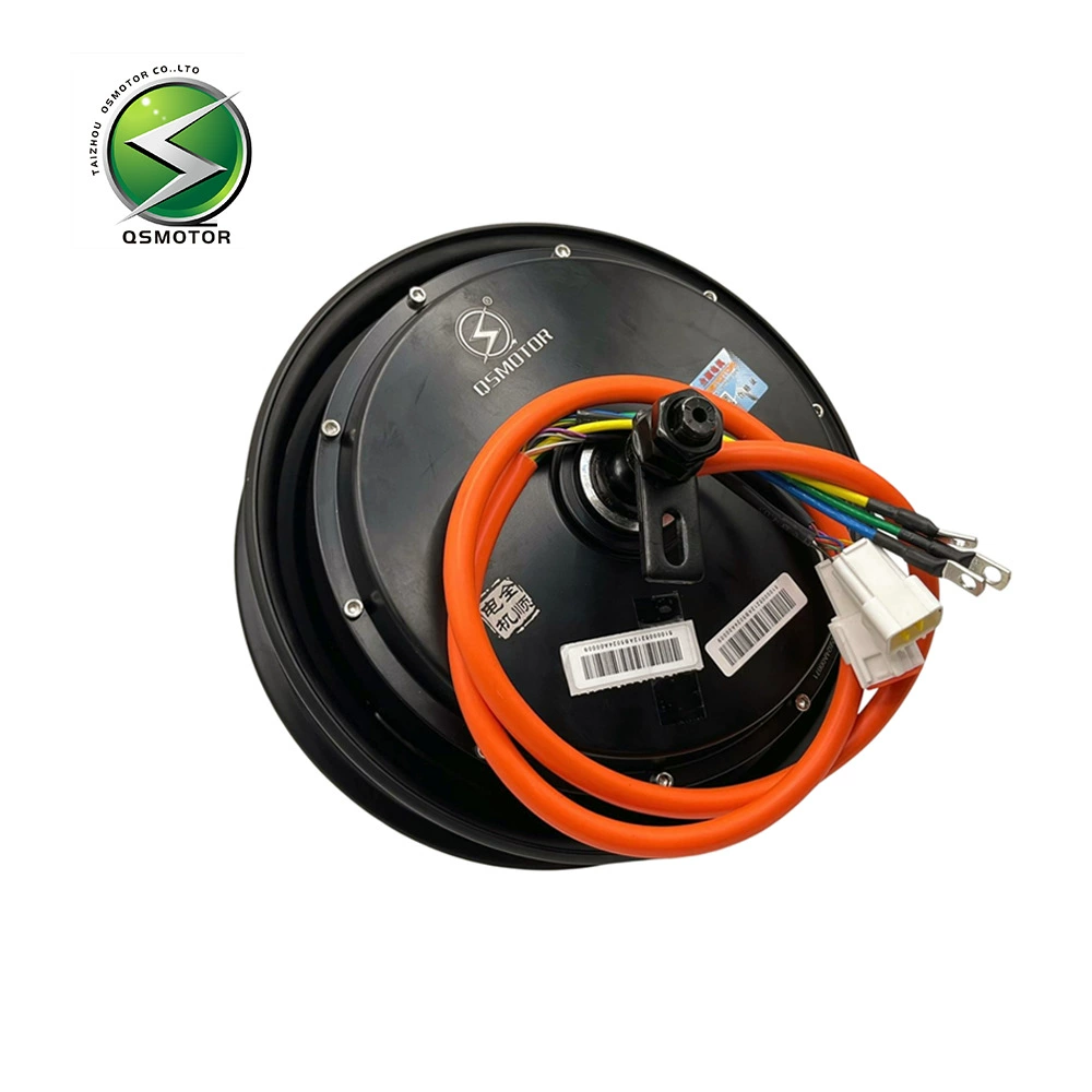 Оптический мотор‑колесо (QSMOTOR) 2000W45H 10″, двойной Холл, дисковый тормоз, 48–72В