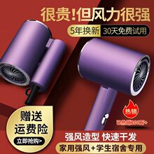 德國智能折疊電吹風機家用學生宿舍用800酒店負離子護發500風筒
