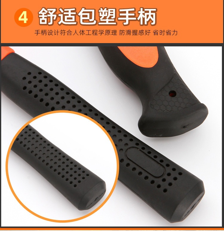 Factory Direct Sales Claw Hammer Tool, High Carbon Steel Anti-Slip Hammer, Household Repair Small Hardware Hammer, Supports Dropshipping