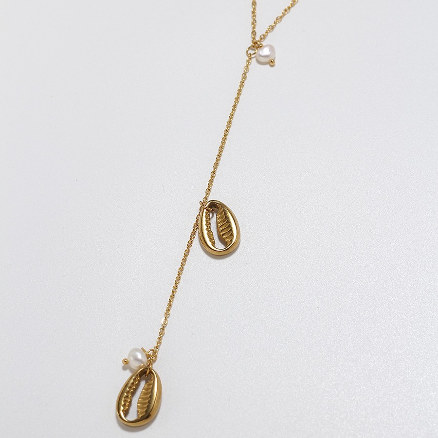 Gold Conch Pendant Body Chain For Instagram Influencers Style_voghion.com