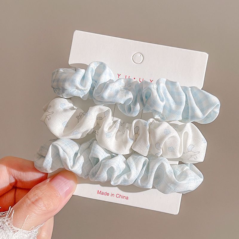 Anillo para el cabello de intestino grueso de gran tamaño coreano, bufanda cuadrada de alta calidad femenina, cuerda para el cabello, banda elástica y duradera, flor de viento perezosa