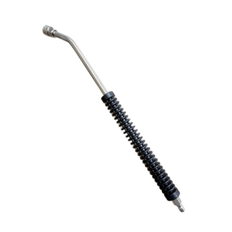 High-Pressure Washer Water Gun Rod Car Washing Machine Stainless Steel Spray Rod 1/4 Extension Rod Extension Rod Metal Plastic-Coated Gun Rod
