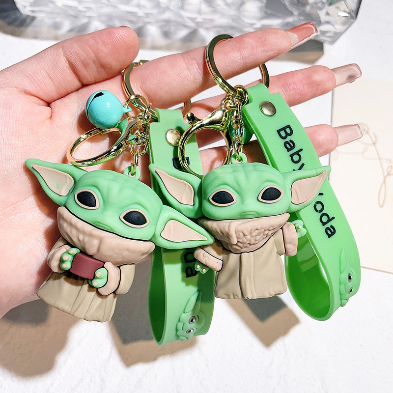 2025 New Baby Yoda Keychain Cute Doll the Mandalorian Pendant Star Wars Keychain Figure