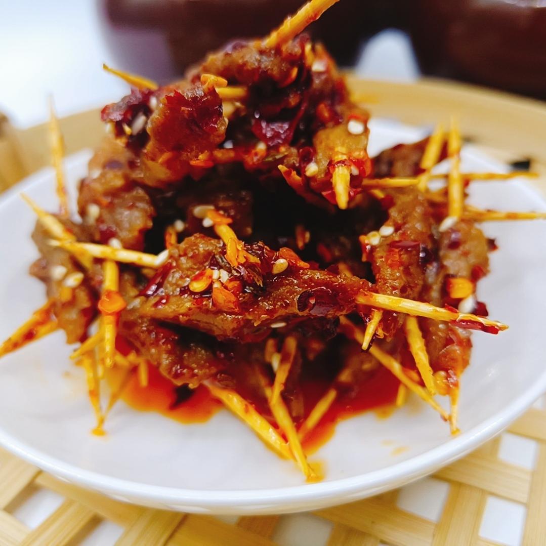 湖南特产熟食正宗牙签牛肉100g麻辣牛肉零食卤味凉菜现做休闲为溢