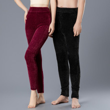 高腰打底裤冬季新款仿貂绒男士女士保暖裤修身加厚秋打底裤子批发
