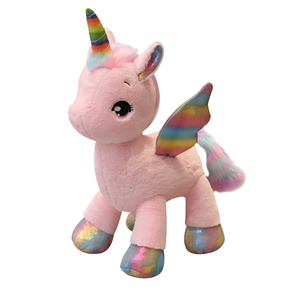 En línea de la celebridad Unicornio muñeca pony lindo juguete felpa cama almohada para dormir Muñeca regalo cumpleaños
