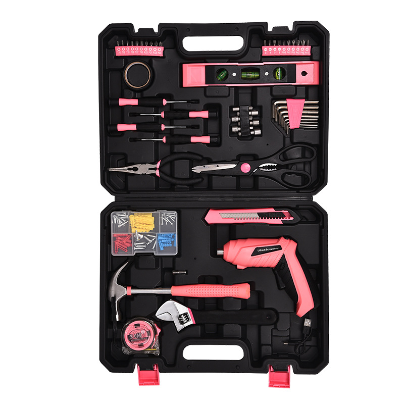 Nuevo taladro eléctrico para el hogar, juego de herramientas manuales eléctricas, hardware, electricista, reparación especial, destornillador, caja de herramientas multifunción