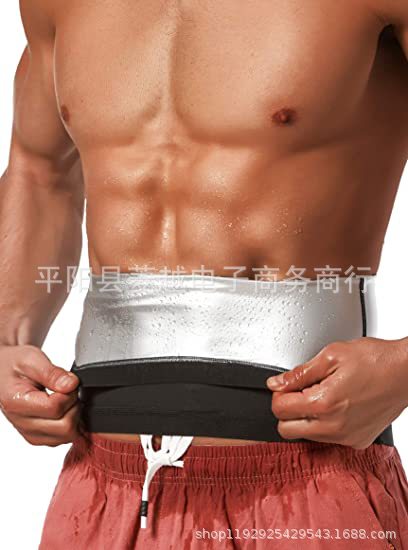 Los deportes transfronterizos breasted plástico cintura vientre cinturón cintura entrenador fitness hombres europeos y americanos sudor cintura cinturón sauna ropa