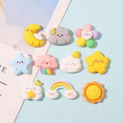 虹雲シリーズdiyクリームゴム携帯ケース樹脂アクセサリー材料バッグ手作り水晶滴