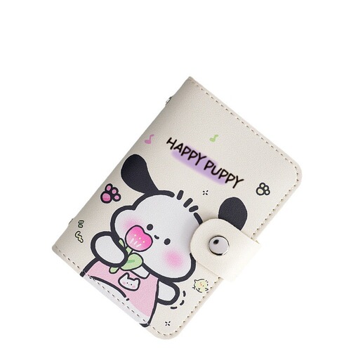 Cute Cartoon Pacha Dog Card Holder Kuromi ID Protective Cover Small Card Holder Foreign Trade Anti-Degaussing Multiple Card Positions