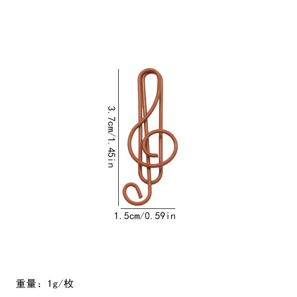 Nuevos productos 21 notas de color clips pet línea de plástico encapsulado de alto tono de música pin con fábrica de embalaje en stock