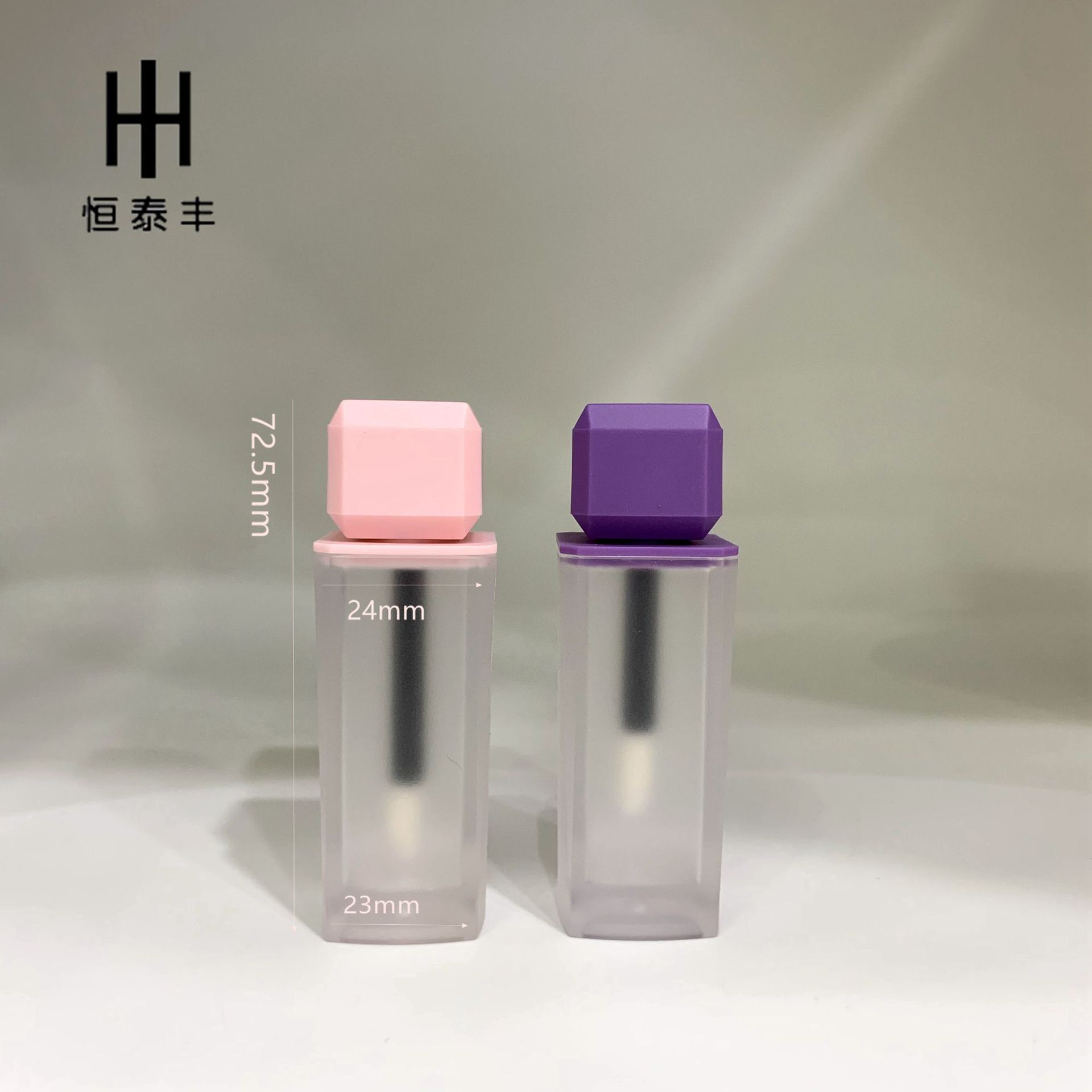 工厂直销 新款 唇釉管 唇泥瓶 唇彩唇蜜包材 彩妆包材批发定 制