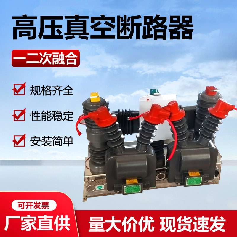 10KV高压一二次融合型柱上断路器ZW32-12F/630A真空开关智能型