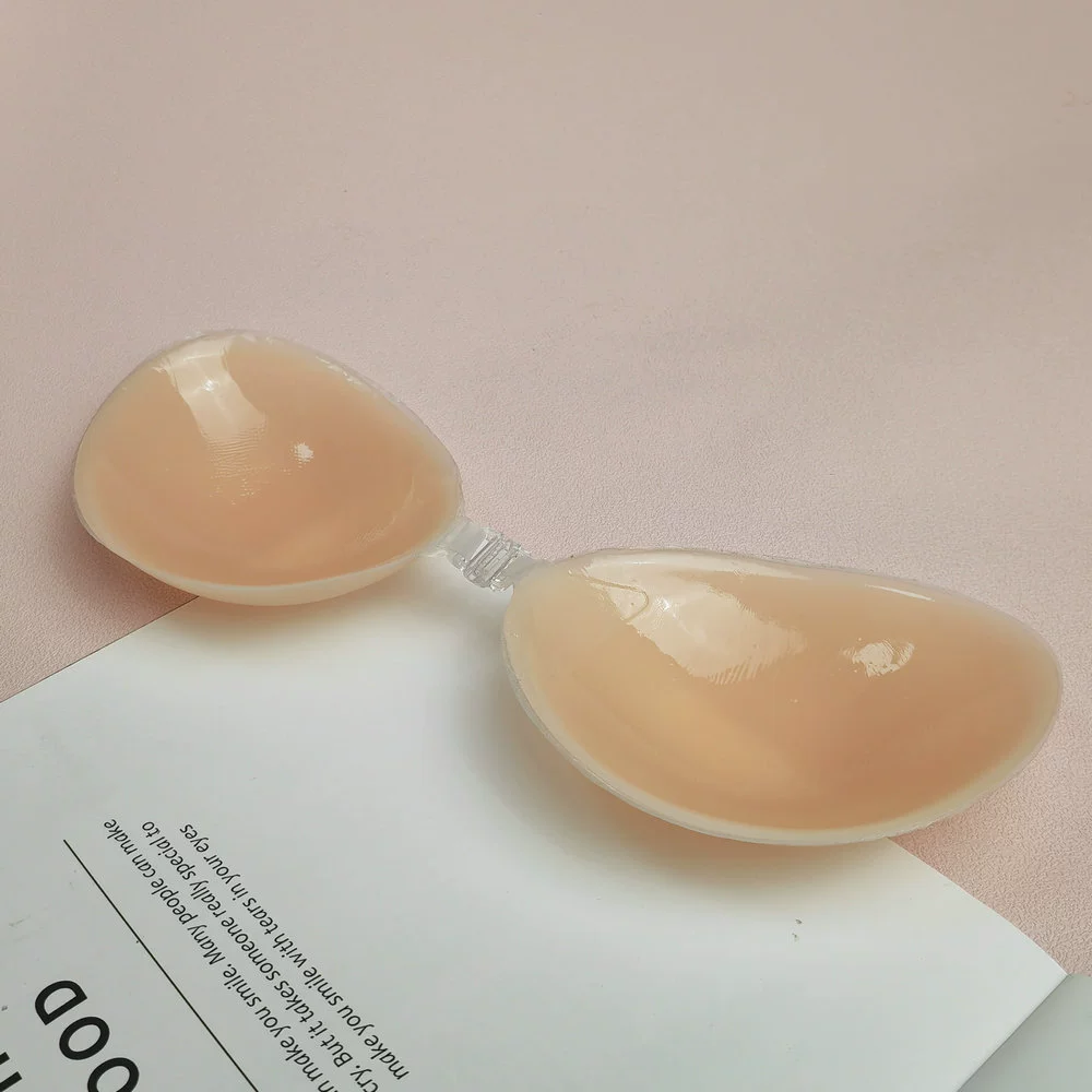 Невидимая силиконовая чашка бюстгальтера с клеевойAdhesive, повторно используемая наклейка-упор, размеры A–D, нюд/черный/розовый