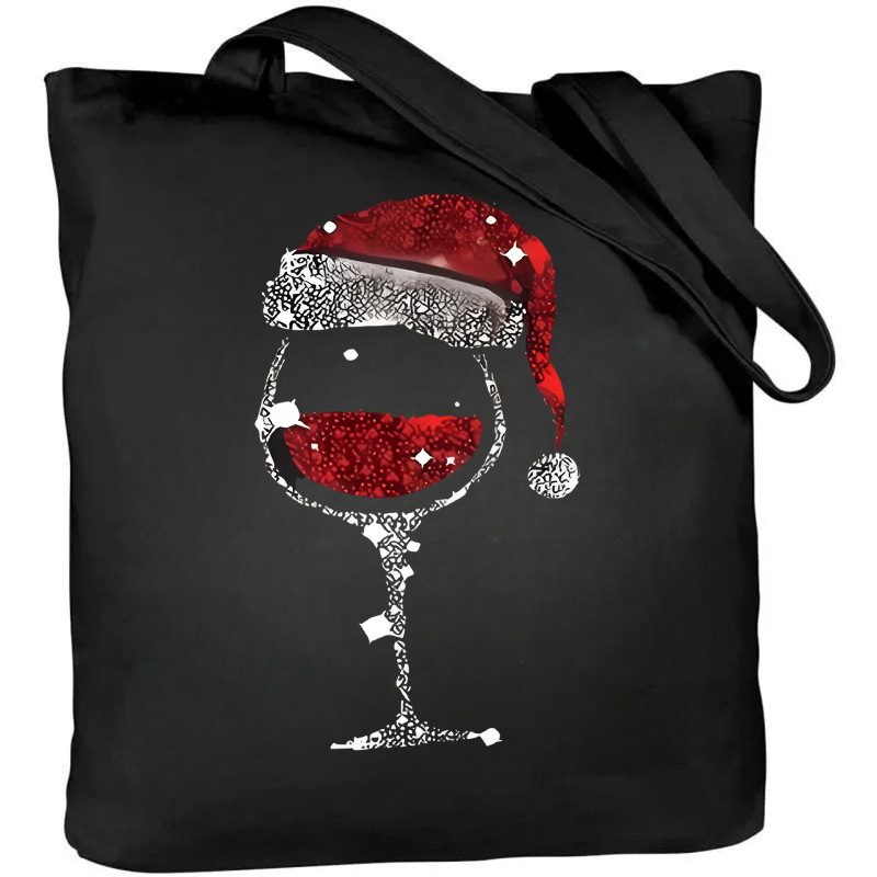 Cross-Border 2026 Men and Women Christmas New Year Canvas Bag Student Portable Storage Handbag Shopping Travel Bag Cross-Border 2026 Men and Women Christmas New Year Canvas Bag Student Portable Storage Handbag Shopping Travel Bag