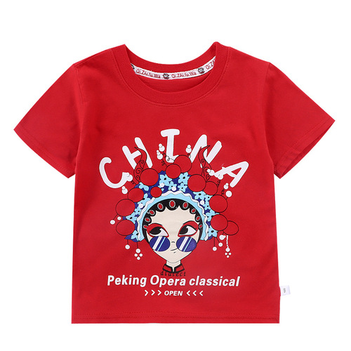 Children's short-sleeved t-shirt pure cotton girls summer wear baby baby summer children's wear  boys Korean style children's wear tops