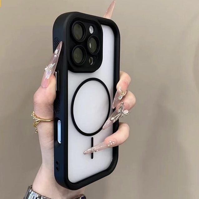 iPhone17手机壳天眼二合一磁吸全包镜头半透磨砂适用苹果16保护套|undefined