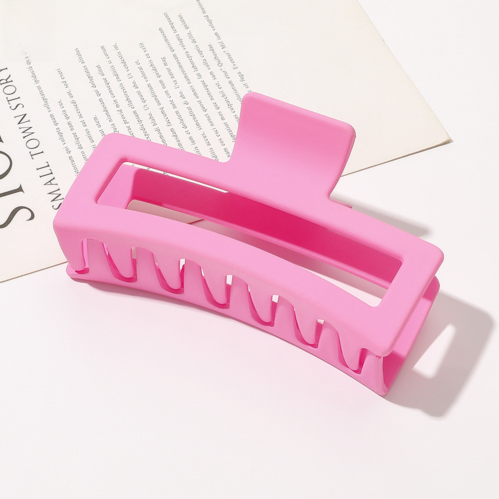 Oversized Shark Hair Claw Clip, Korean Morandi Style Hair Accessory_voghion.com