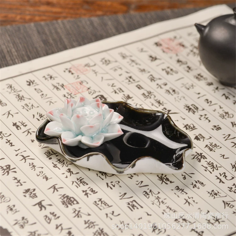 Керамическая диска из лотоса Jingdezhen диска для благовоний ароматная печь для дома украшения лотоса нити благовоний заглушка